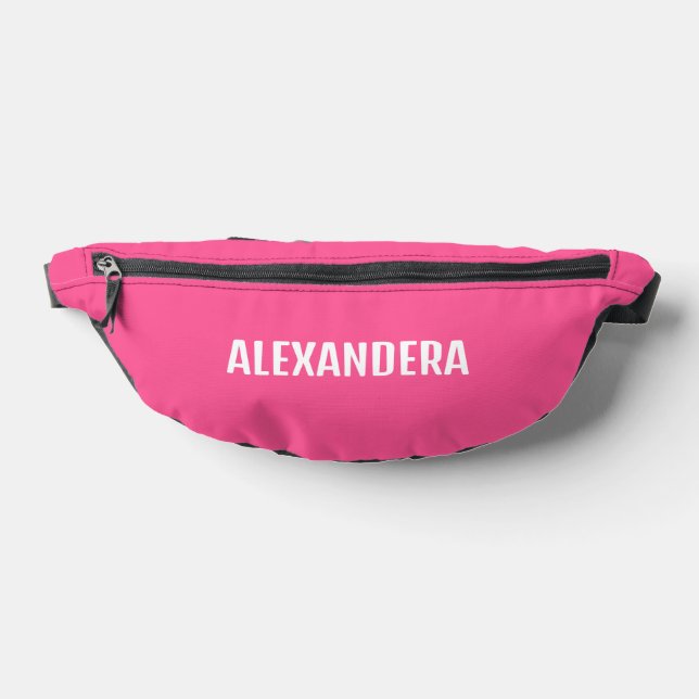 Name Pink Bachelorette Fanny Pack (Lay Down)