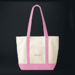 Name Pink Beach Bachelorette  Tote Bag<br><div class="desc">The perfect accessory for any bachelorette celebration! Ideal for bachelorette bags and bachelorette gift bags, this tote bag complements various themes, including a pink bachelorette party, pink disco bachelorette party theme, pink cowgirl bachelorette party theme, and pink and orange bachelorette party. It's perfect for a tropical bachelorette party, Mexico bachelorette...</div>