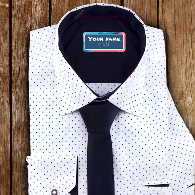 Name  pink coral blue rectangle kids' labels (Creator Uploaded)