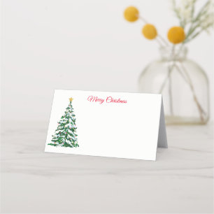 Name Place Card-Christmas Tree Card