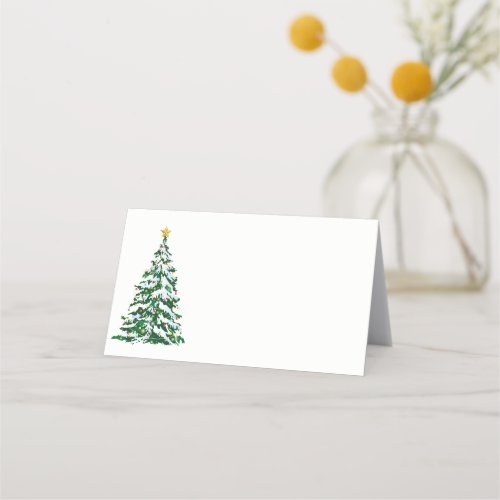 Name Place Card_Christmas Tree Place Card