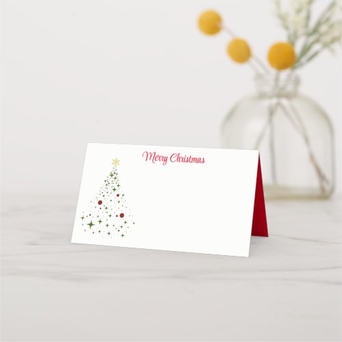 Name Place Card_Christmas Tree Place Card