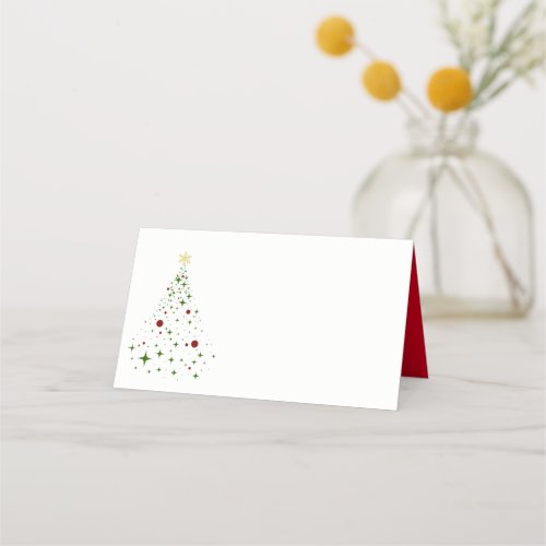 Name Place Card_Christmas Tree Place Card