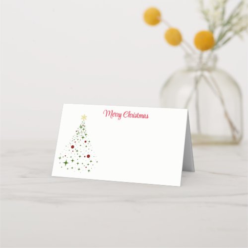 Name Place Card_Christmas Tree Place Card