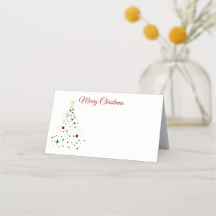 Name Place Card-Christmas Tree Place Card