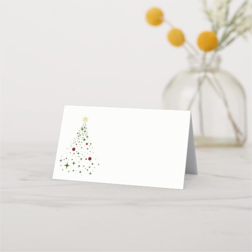 Name Place Card_Christmas Tree Place Card