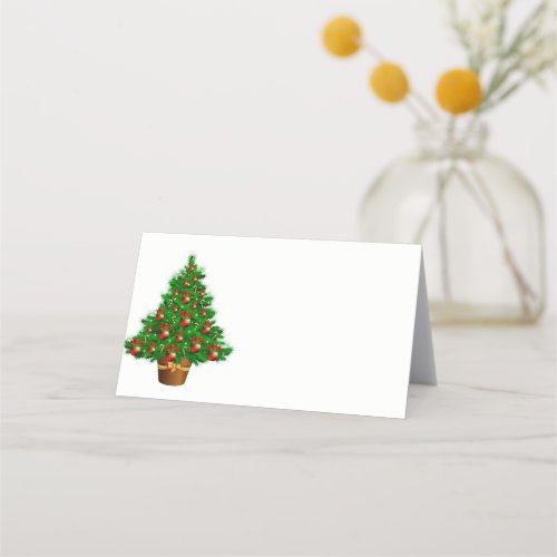 Name Place Card_Christmas Tree Place Card