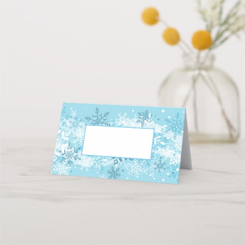 Name Place Card_Snowflakes Place Card