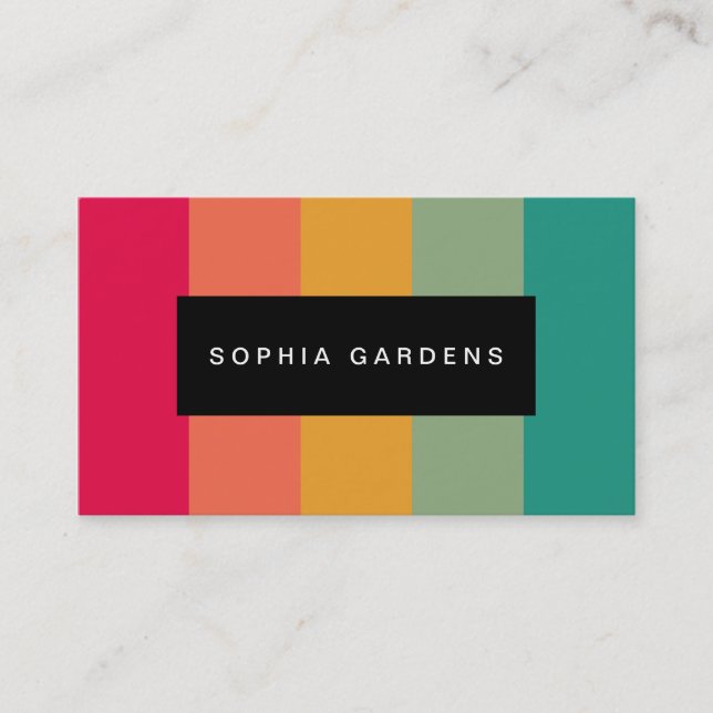 Name Plate - Colors Business Card (Front)