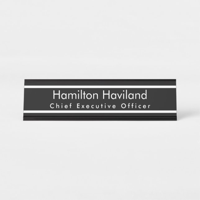 Name Plate for Desk or Wall HAMbyWG (Front)