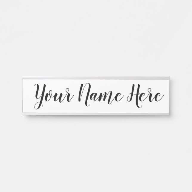 Name plate for work (Front)