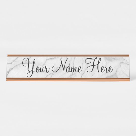 Name plate for work Marble