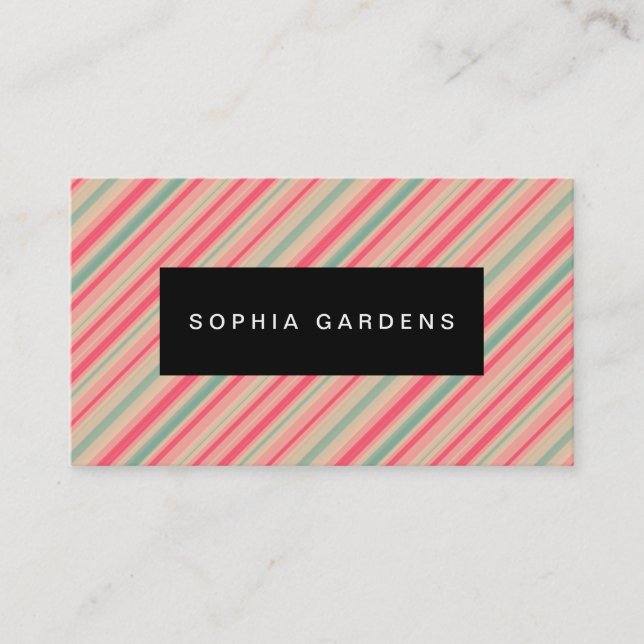 Name Plate - Stripes 310515 (10) Business Card (Front)