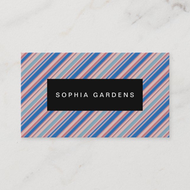 Name Plate - Stripes 310515 (11) Business Card (Front)
