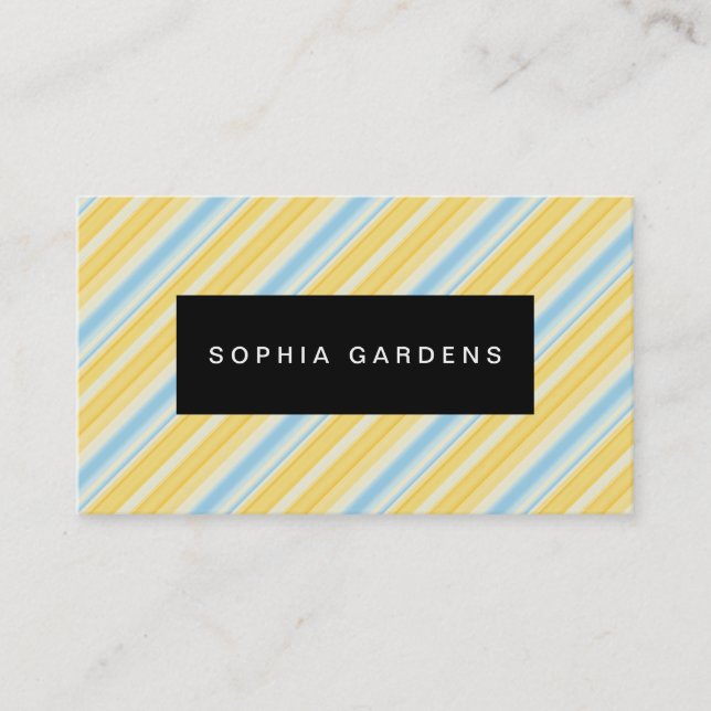 Name Plate - Stripes 310515 (1) Business Card (Front)