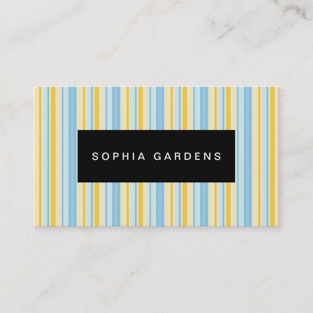 Name Plate - Stripes 310515 (3) Business Card (Front)