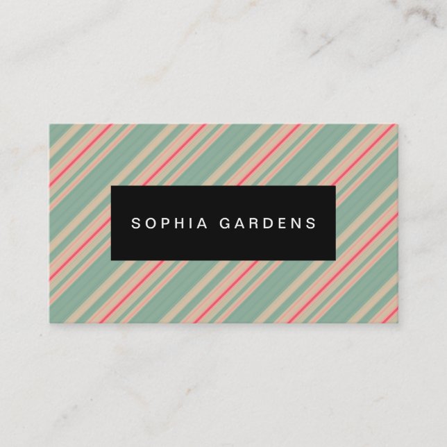 Name Plate - Stripes 310515 (7) Business Card (Front)