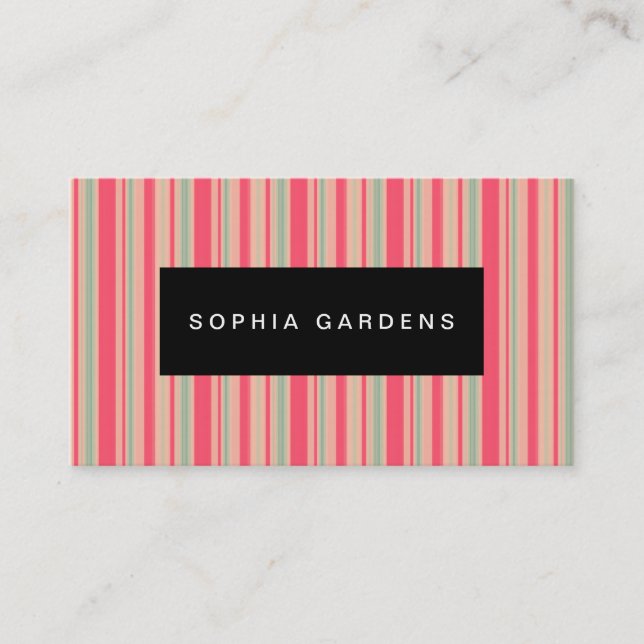 Name Plate - Stripes 310515 (9) Business Card (Front)