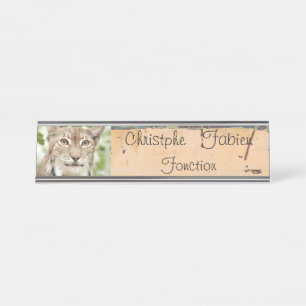 Name plates cat  lynx 1 . animals .