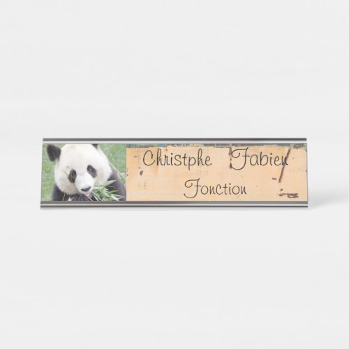 Name plates giant panda 3 