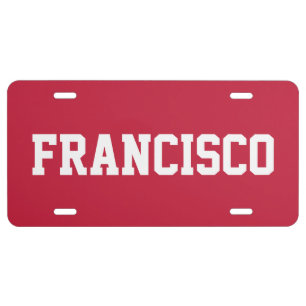 Name Premium Monochrome Cardinal License Plate