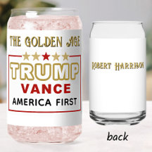 Name, President Trump 2025 The Golden Age 16oz.