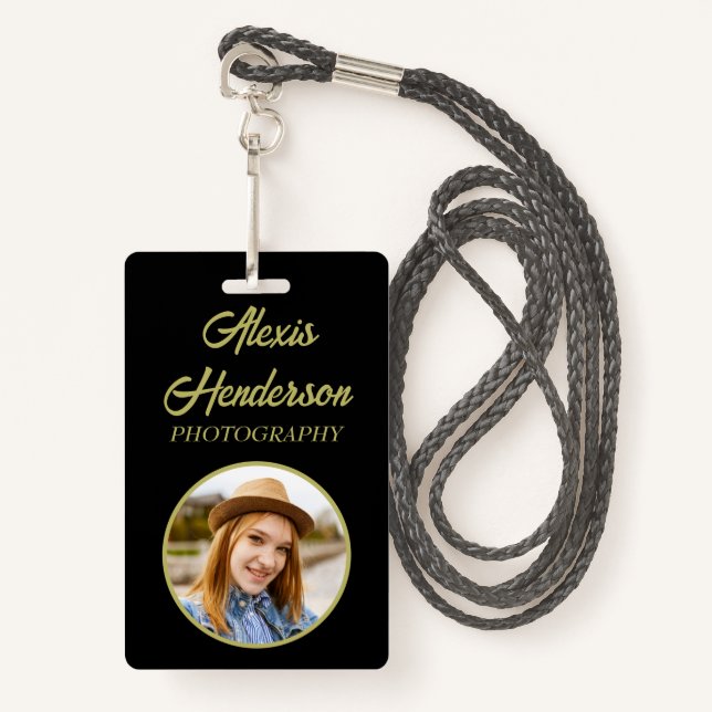 Name/ Profession/ Personal Photo Badge (Front with Lanyard)