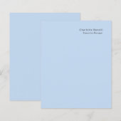 Name Professional Modern Minimalist Blue (Front/Back)