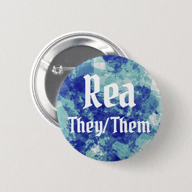 Name ___ + Pronouns Customizable Button (Front & Back)