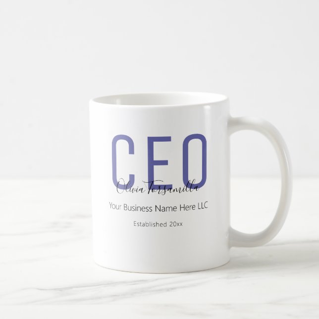 Name Purple Black CEO Coffee Mug (Right)