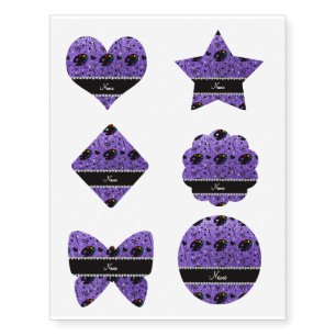 name purple glitter painter palette brushes temporary tattoos