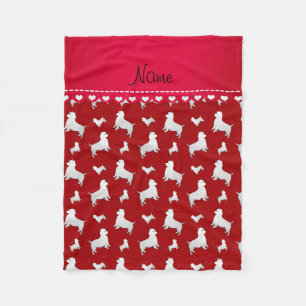 Name red West Highland White Terrier dogs Fleece Blanket