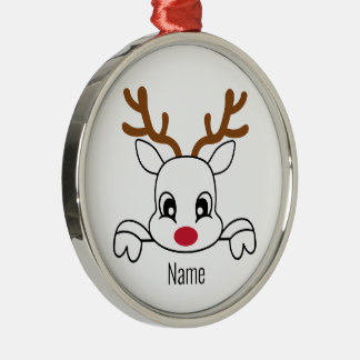 Name Reindeer Christmas Ornament
