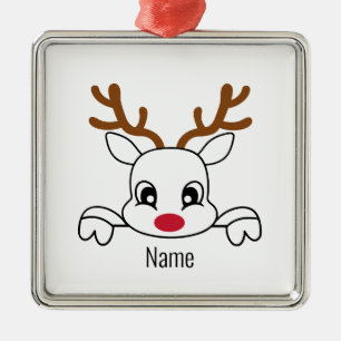 Name Reindeer Christmas Ornament
