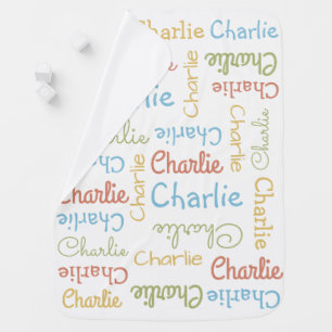 Name Repeating Custom baby blanket