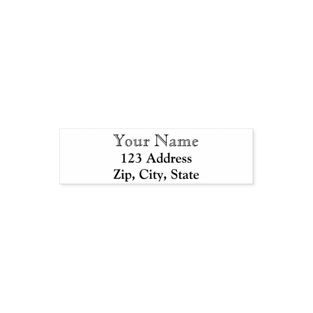 Name return address stamp classic letters (Design)