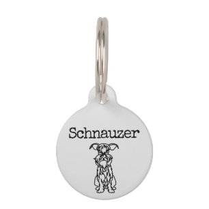 Name Schnauzer Pet ID Tag