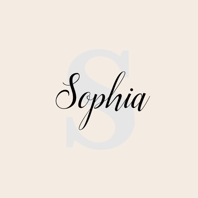 Name Script Monogram Fancy Wall Decal (Creator Uploaded)