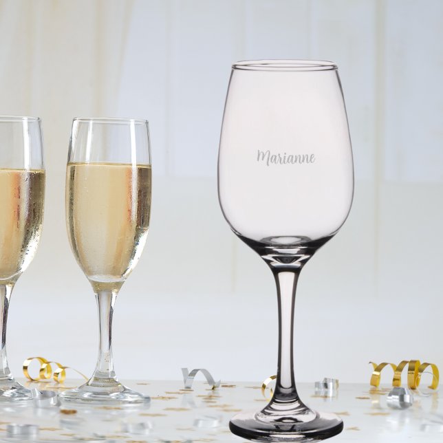 Name script wine glass (Creator Uploaded)