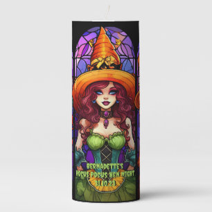 Name Sentiment Year Gorgeous Witch Halloween Party Pillar Candle