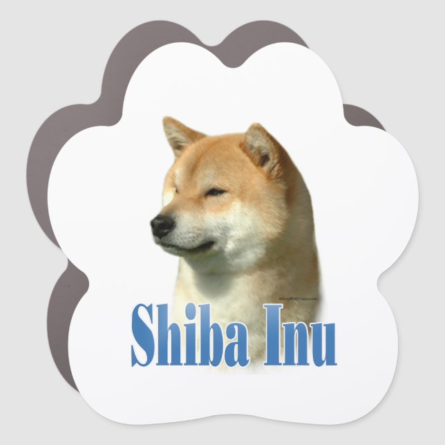 Name Shiba Inu  Car Magnet (Front)