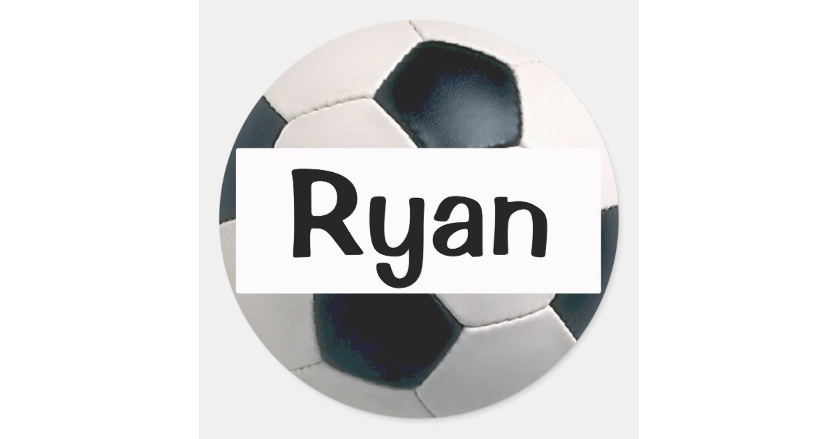 Name Soccer Ball Stickers