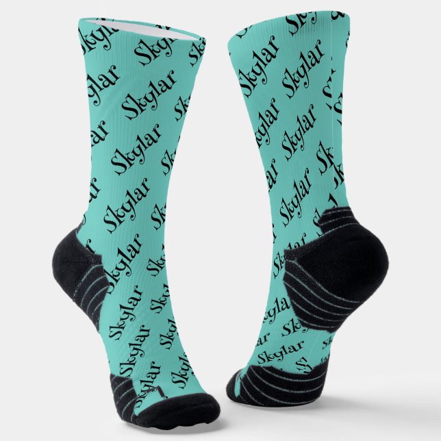 Name Socks (Angled)