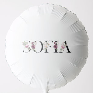 Name Sofia. Balloon