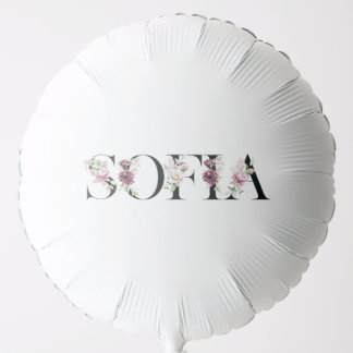 Name Sofia. Balloon