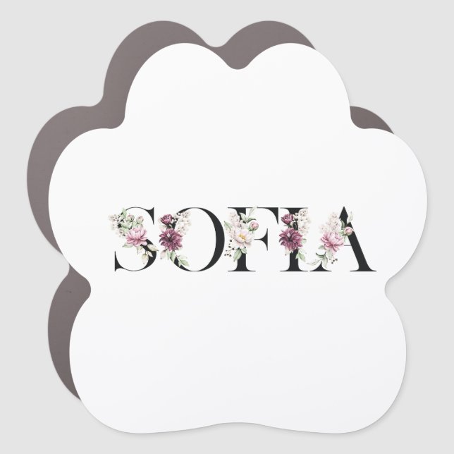 Name Sofia. Car Magnet (Front)
