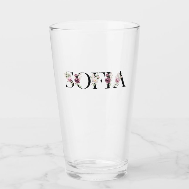 Name Sofia. Glass (Front)