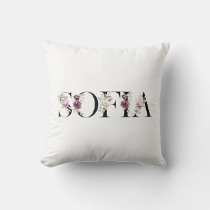 Name Sofia.My name is Sofia Throw Pillow