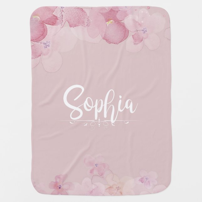 Name Sophia Baby Blanket (Front)