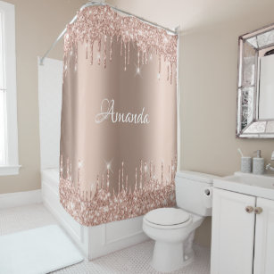 Glitter Shower Curtains Zazzle